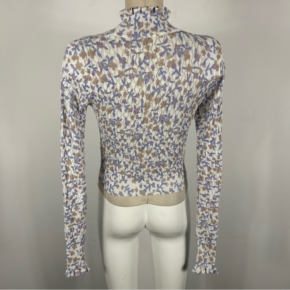 Zara Floral Patterned Women's Top S - Picture 5 of 11